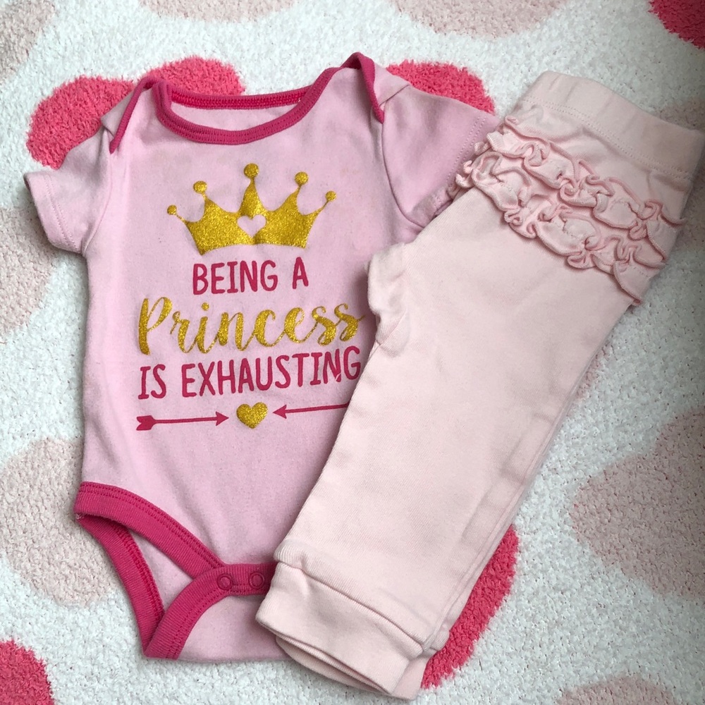 Swiggles Pink and Gold Princess Bodysuit